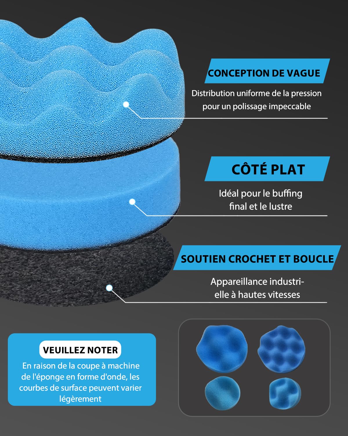 Éponges de Polissage 78 Pièces, 30/50/80mm Kit de Polissage Pad Éponge à polir Kit, Disques Abrasifs Grain 2000 to 5000, Compatible Mini Ponceuse pour Métal, polissage voiture, Möbeln