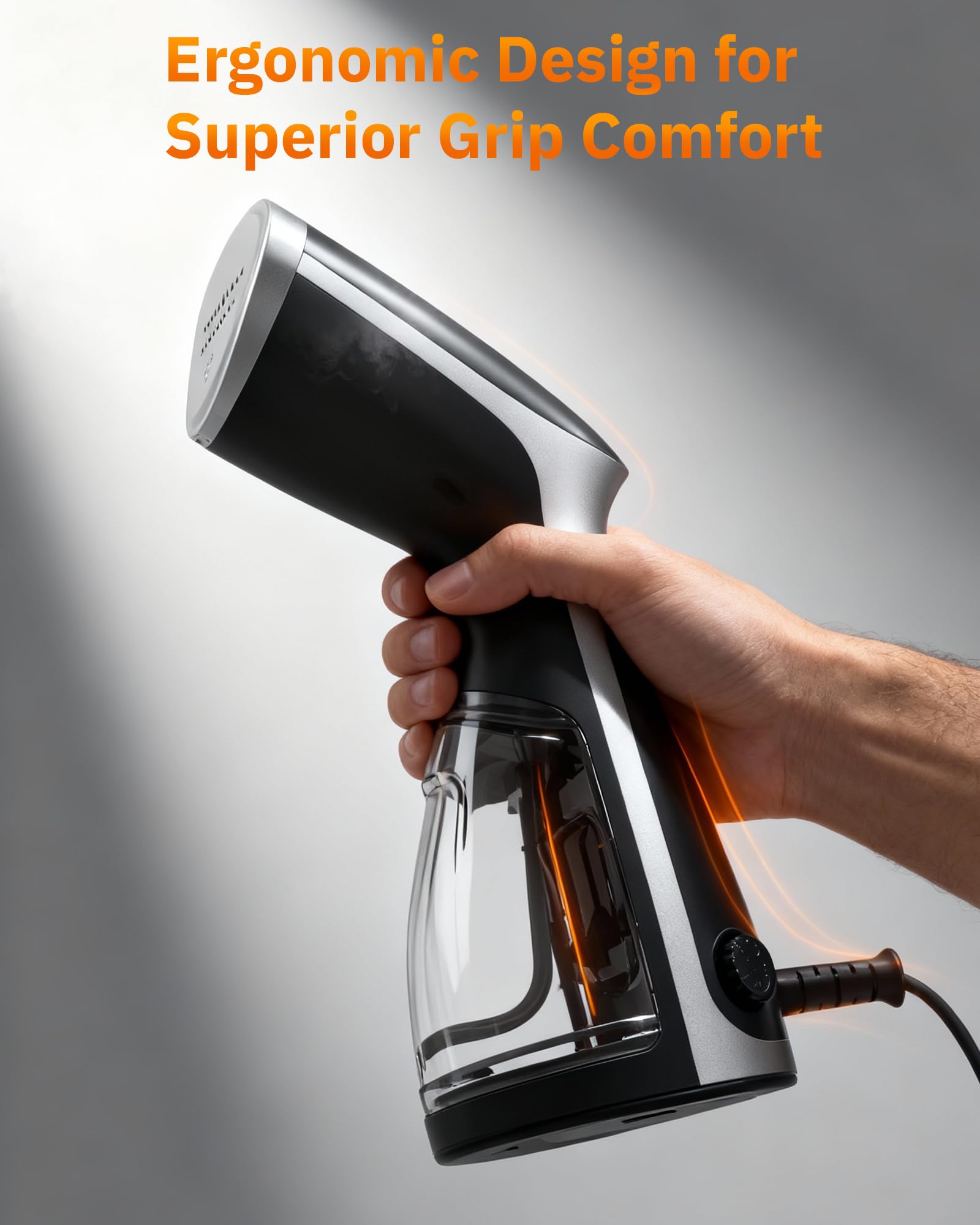 OGHom Portable Travel Handheld Steamer for Clothes, Garment Wrinkle Remover view 7