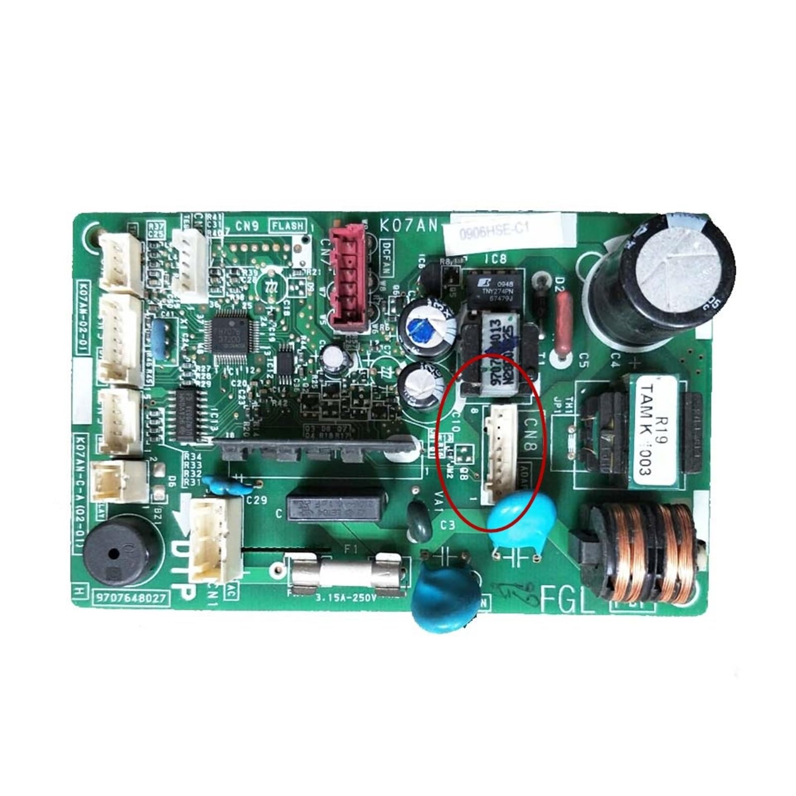 Kvkitklw One Color Air Conditioner Control Board K07an-C-A(02-01) Circuit Pcb K07an-02-01 9707648027