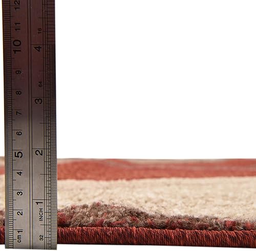 Miniatura 4 de Unique Loom Colección Otoño Alfombra de área - Plantación (5 pies 3 pulgadas, redonda, multicolor  beige)