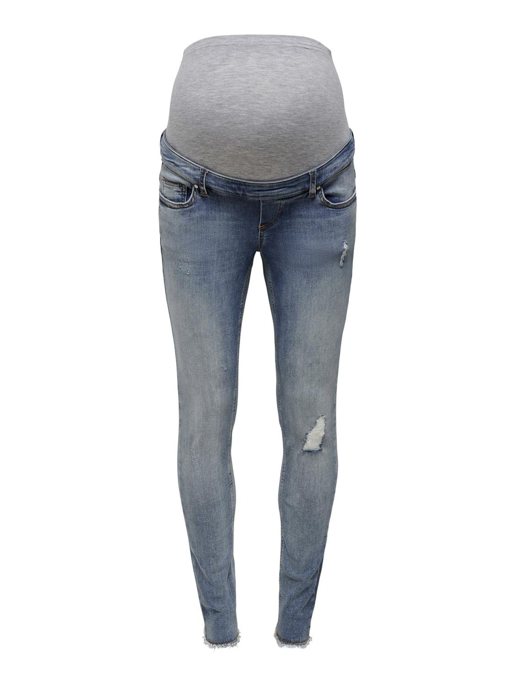 ONLY Damen Mid Skinny Jeans Olmblush Raw DNM