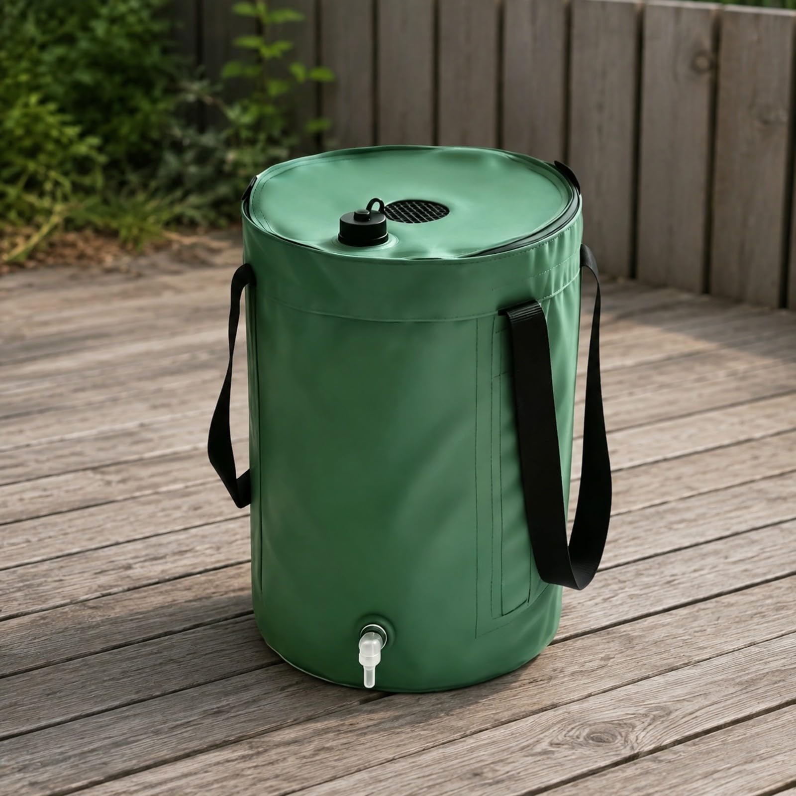 predolo Serbatoio con Valvola di Troppopieno o Contenitore con Manici e Tubo Resistente Agli Strappi per Irrigazione a Goccia, Orto, 39,5CMx44CM