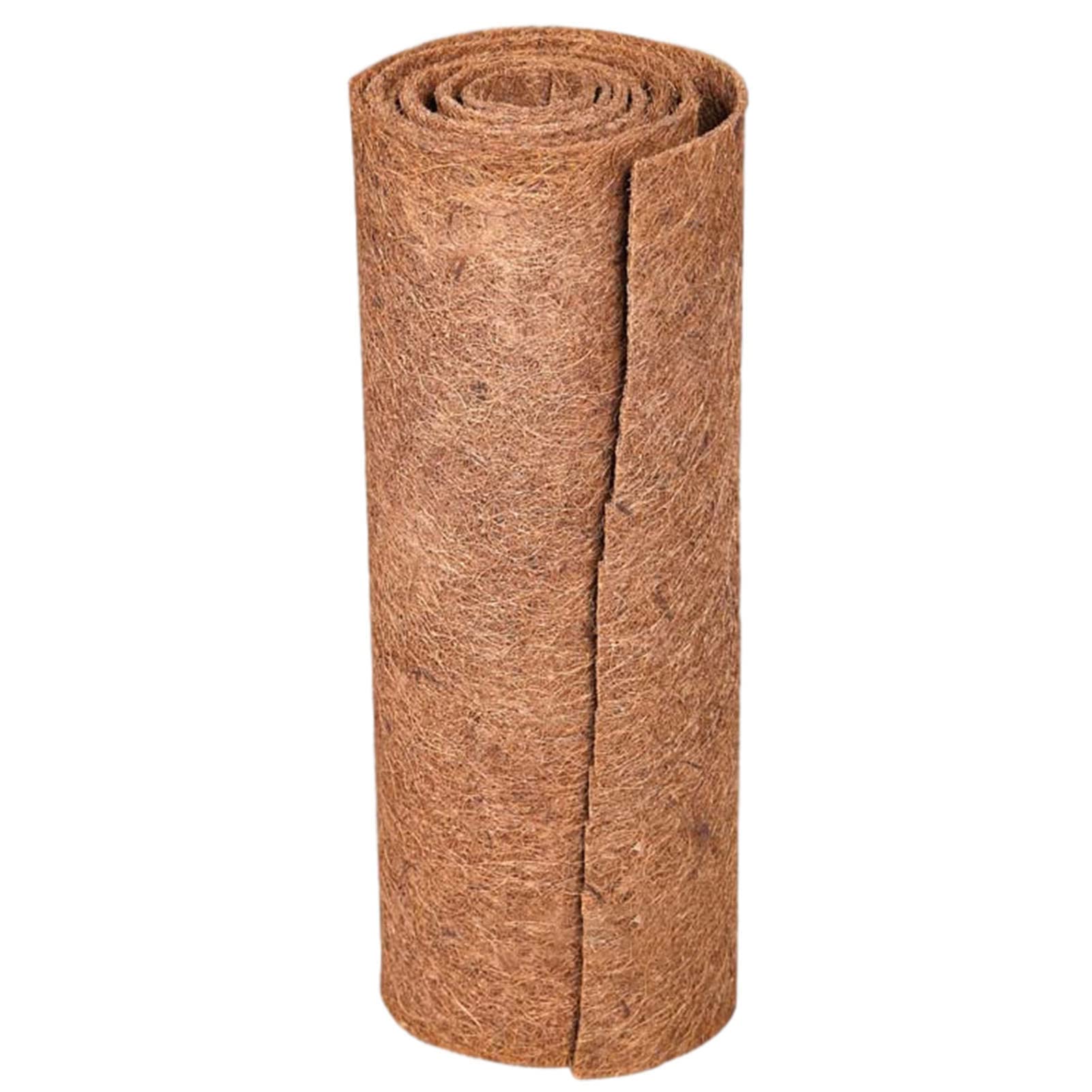 Natural Coco Coir Fiber Liner Roll Sheet, Coconut Fiber Pad, Coconut Husk Liners Mat for Planters Baskets Patio Containers Wall Troughs Reptile Carpet, DIY Moss Pole