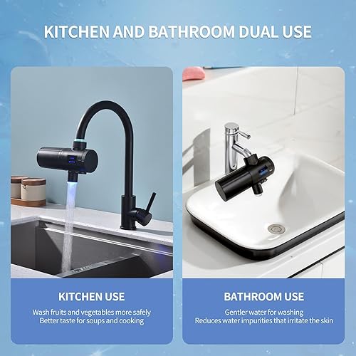 Miniatura 8 de HOMELODY Filtro de agua 3.0 para grifo de fregadero, pantalla LED mejorada de 3000-4000L, filtro de agua del grifo que reduce el plomo, cloro,