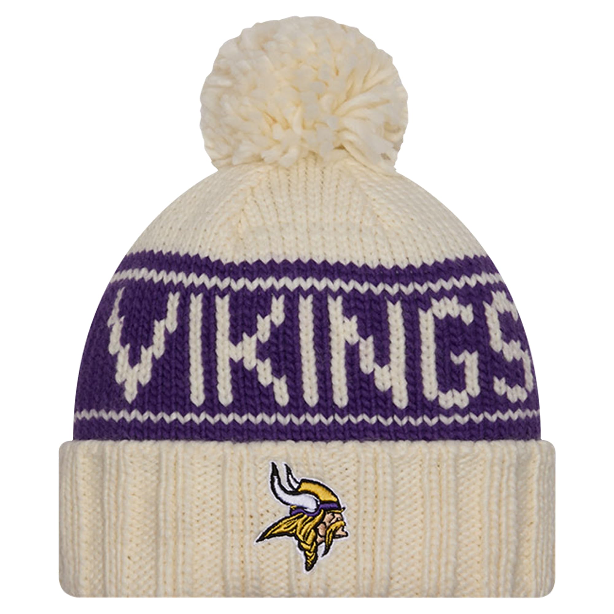 New Era Sideline Women Knit Beanie - NFL Minnesota Vikings - One Size White