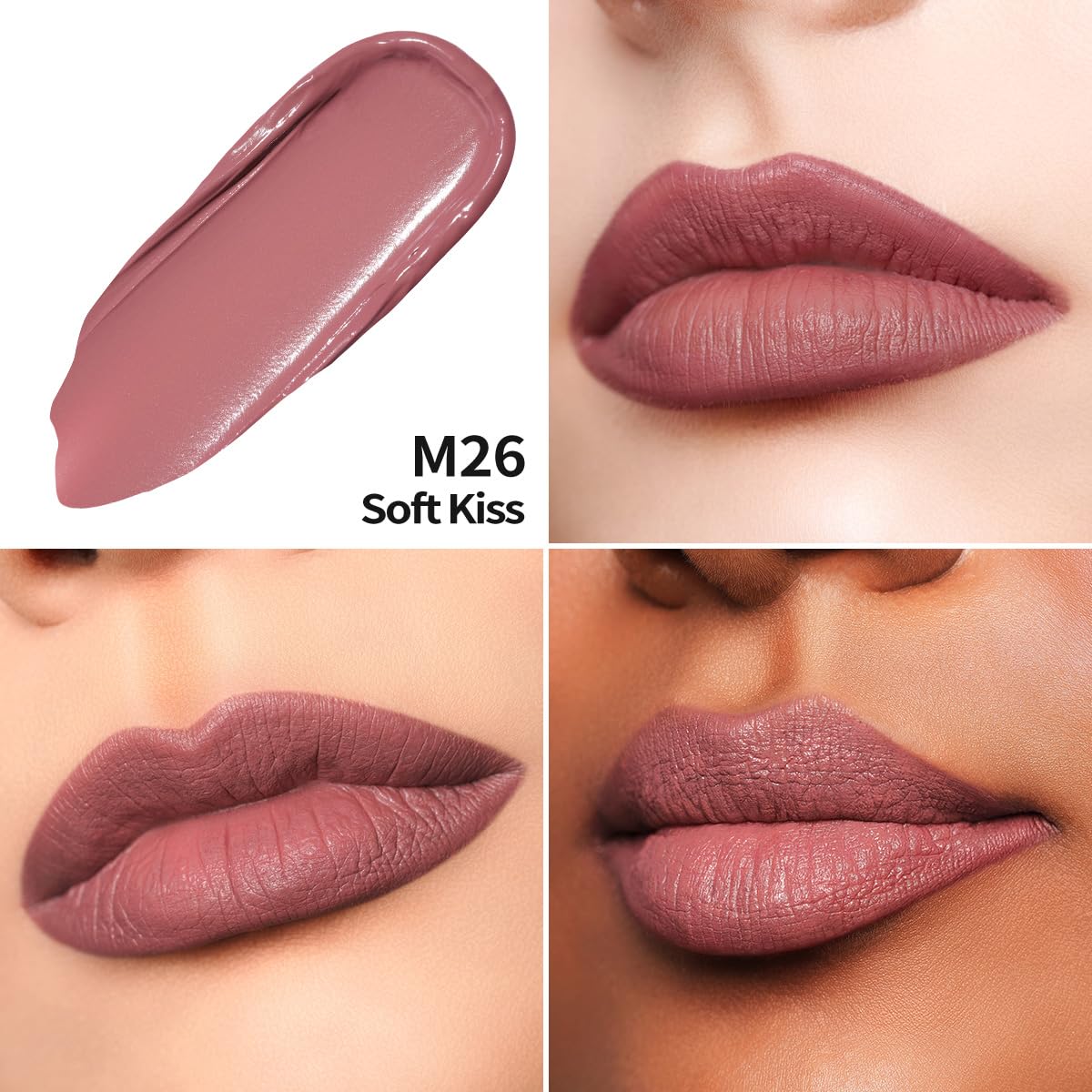 Oulac Pink Matte Liquid Lipstick for Women Long Lasting Lipstick Waterproof Lip Stain, No Transfer - Image 2