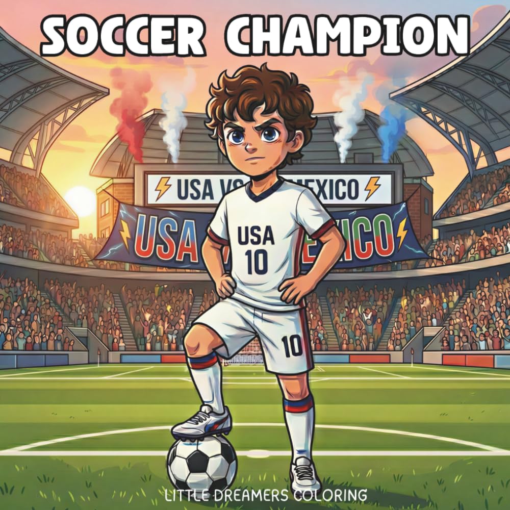 Soccer Champion: Soccer Coloring Book for Adults and Kids