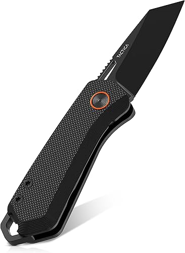 Miniatura 1 de TACTICA Mini cuchillo para uso diario botón de cuchillo automático que viene con este elegante mini cuchillo plegable, pequeño pero poderoso,