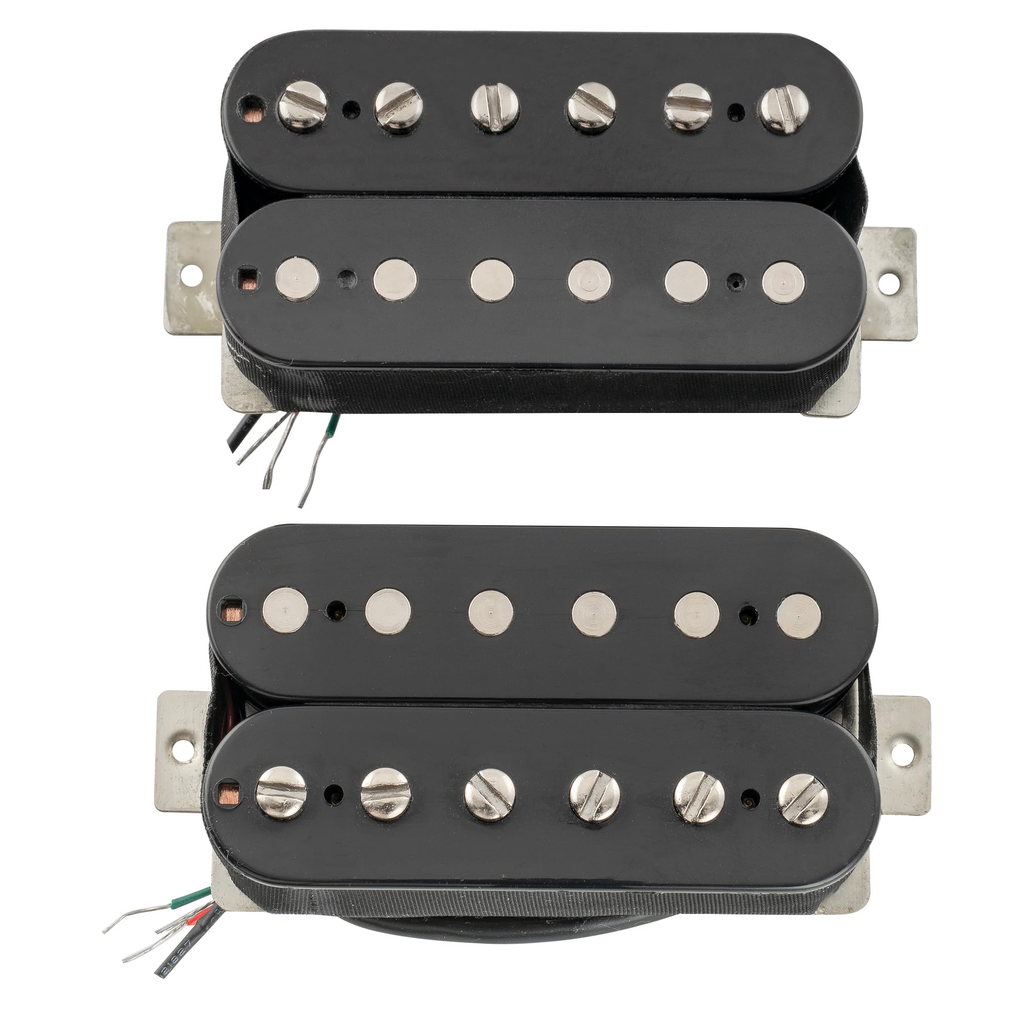 The Revival Pickups RPH2 Hotwired Alnico 5 Descubierto Pastilla Humbucker Set para Guitarra Eléctrica, Negro