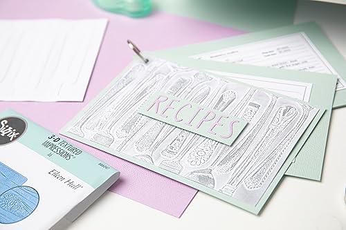 Miniatura 4 de Sizzix Carpeta de impresiones con textura 3D de Eileen Hull  666047  Capítulo 4 2022 Repujado, gris