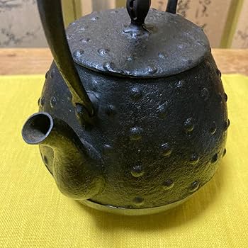 新品、供箱等付属品付　南部藤枝工房　藤枝 昌行作　梅肌文様　南部鉄瓶　南部鉄器 供箱等付属品付 南部藤枝工房 藤枝 昌行作 梅肌文様 南部