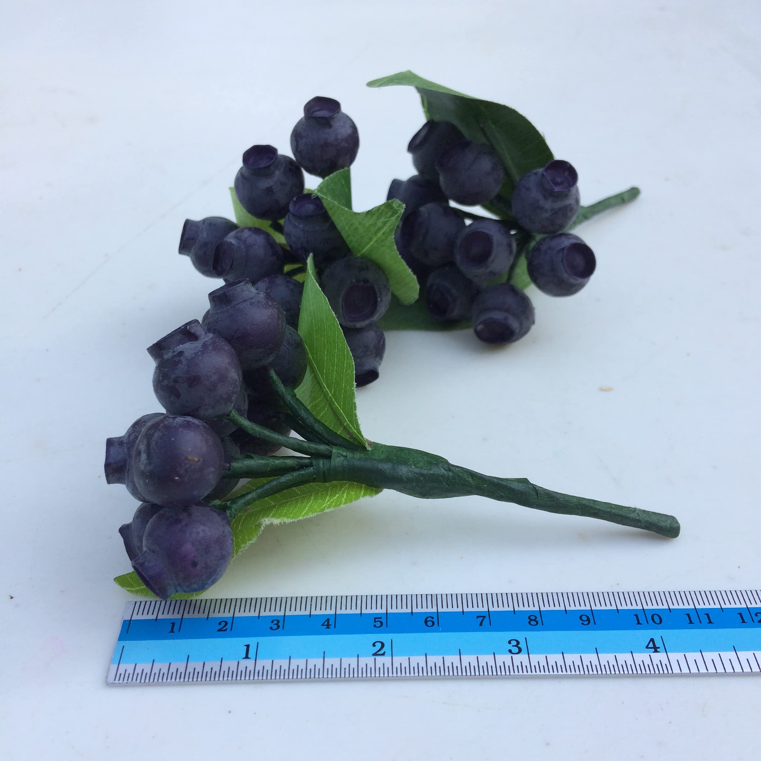 3 Bunches of Artificial Blueberry Fake Fruit Display Home Decor