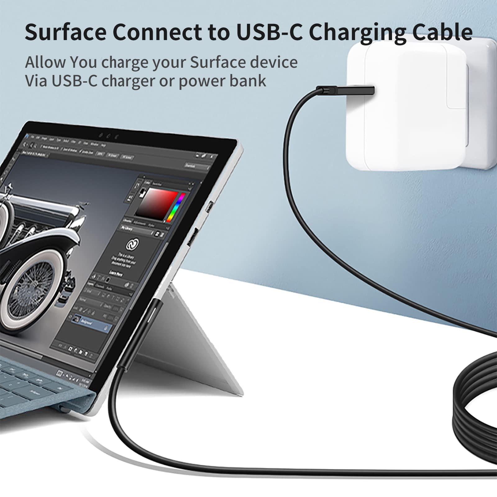 Amazon.co.jp: Surface Connect to USB C 充電ケーブル Microsoft
