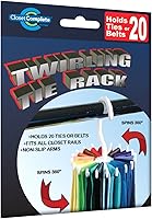 Vista 3 de Clóset completo, estante para corbatas giratorio., Plástico, Blanco, Paquete de 1