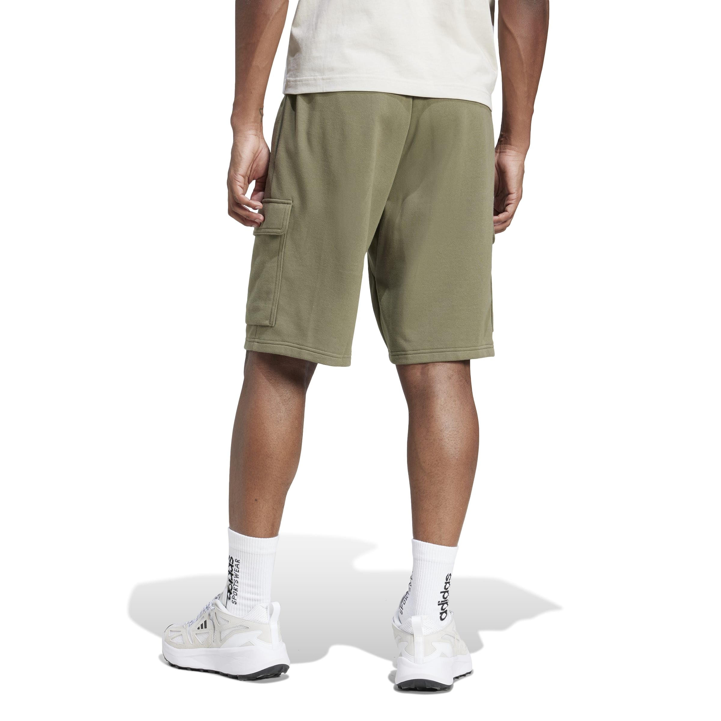 adidas Essentials Feelcozy French Terry Cargo Short - Szorty cargo Mezczyzni