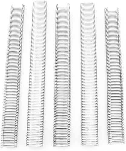 TAODAN Anillo de cerdo de 34 pulgadas, 500 unidades de 0.669in (34 pulgadas) tipo C, cuerdas de choque elásticas para uñas, anillos de cerdo para