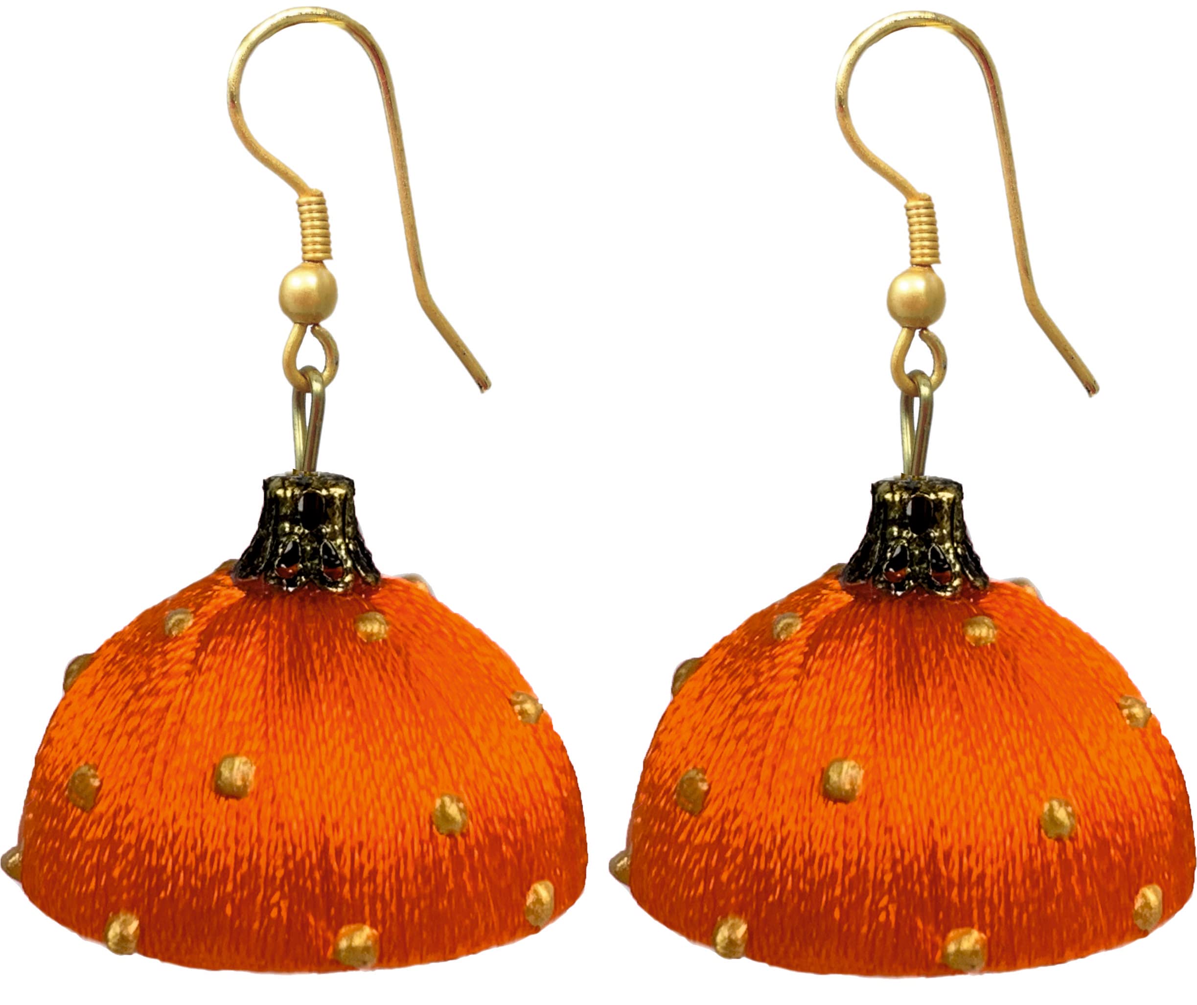 SABIS;PASSION FOR CREATION Silk Thread Jumki with Hand drawn Gold Spots for Girls and Woman (ORANGE) (B0BGYN6CGQ) Amazon Price History, Amazon Price Tracker