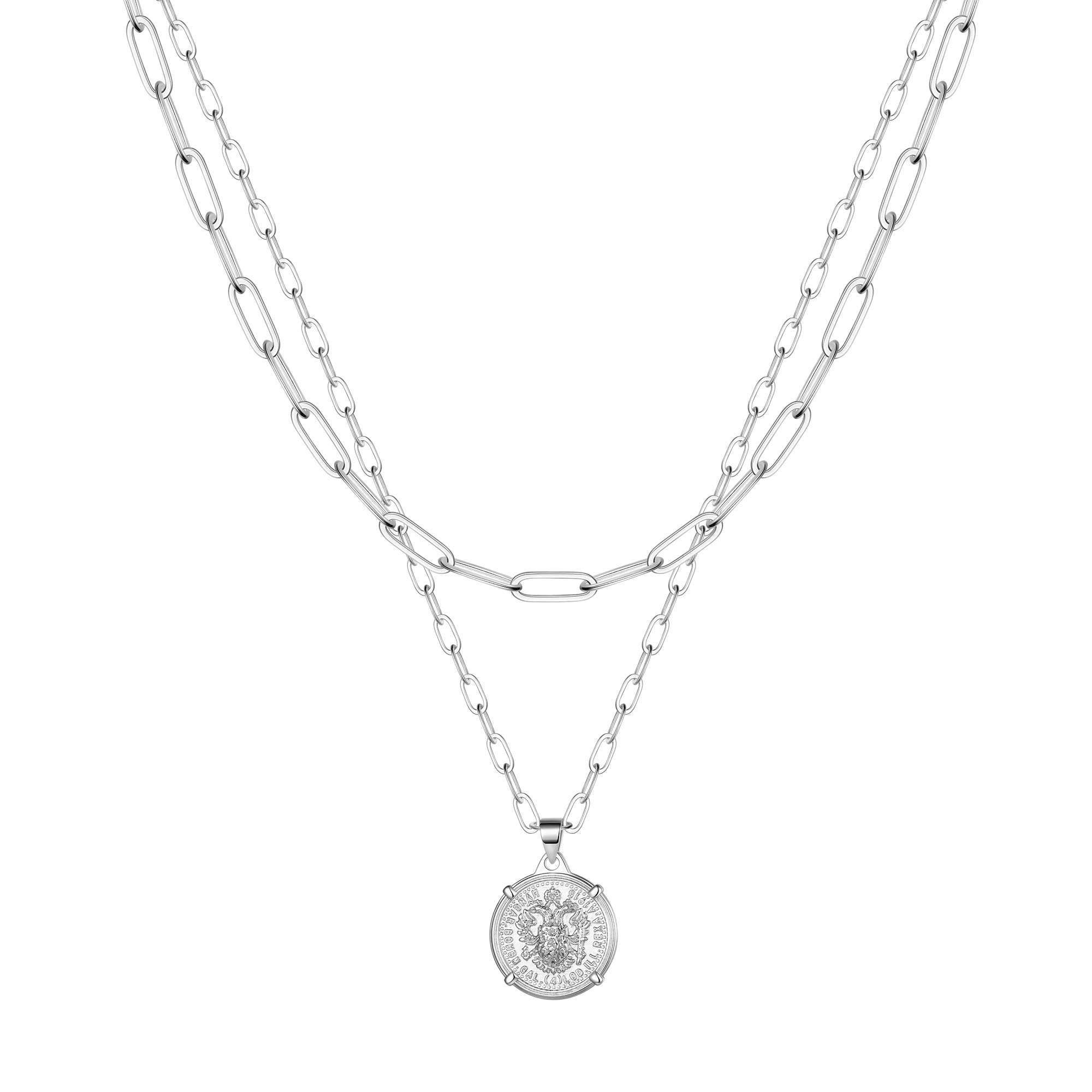 Turandoss Dainty Gold Choker Necklaces for Women - 14K Gold Plated Handmade Medallion Snake Link Chain Cross Star Moon Adjustable Simple Choker Necklaces for Women Jewelry