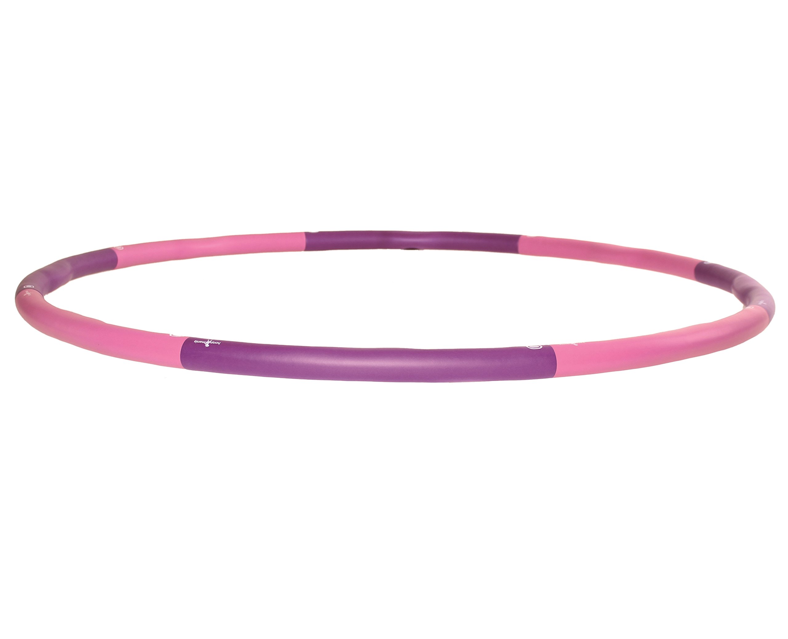HOOPOMANIA Hula Hoop Adultos [1,2-2 kg] Hula Hoop para Principiantes con Espuma