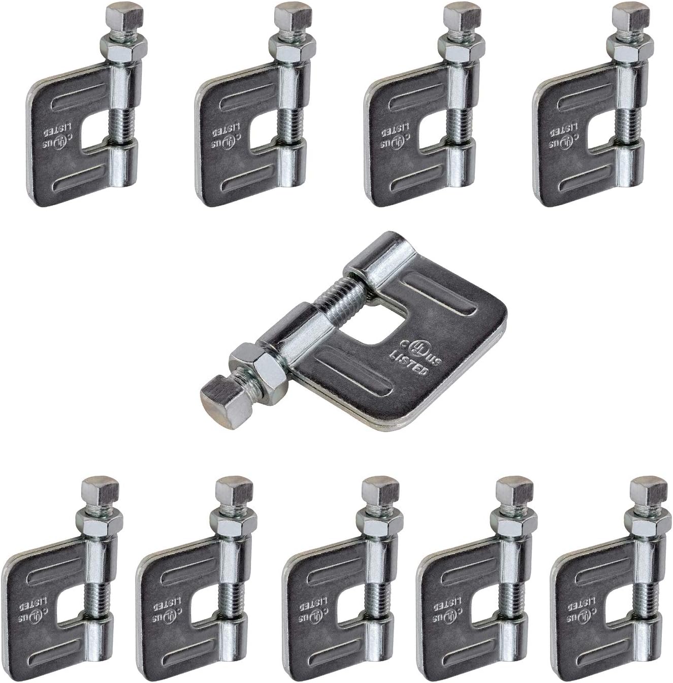 Highcraft Wide Mouth Beam Clamp For 5/8 In. Threaded Rod In Electro Galvanized Steel (5-Pack - View #4