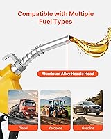 Vista 5 de VEVOR - Boquilla de combustible automática NPT de 3/4 pulgadas, tasa de flujo máximo de 11.8 GPM, boquilla de bomba de gasolina con apagado
