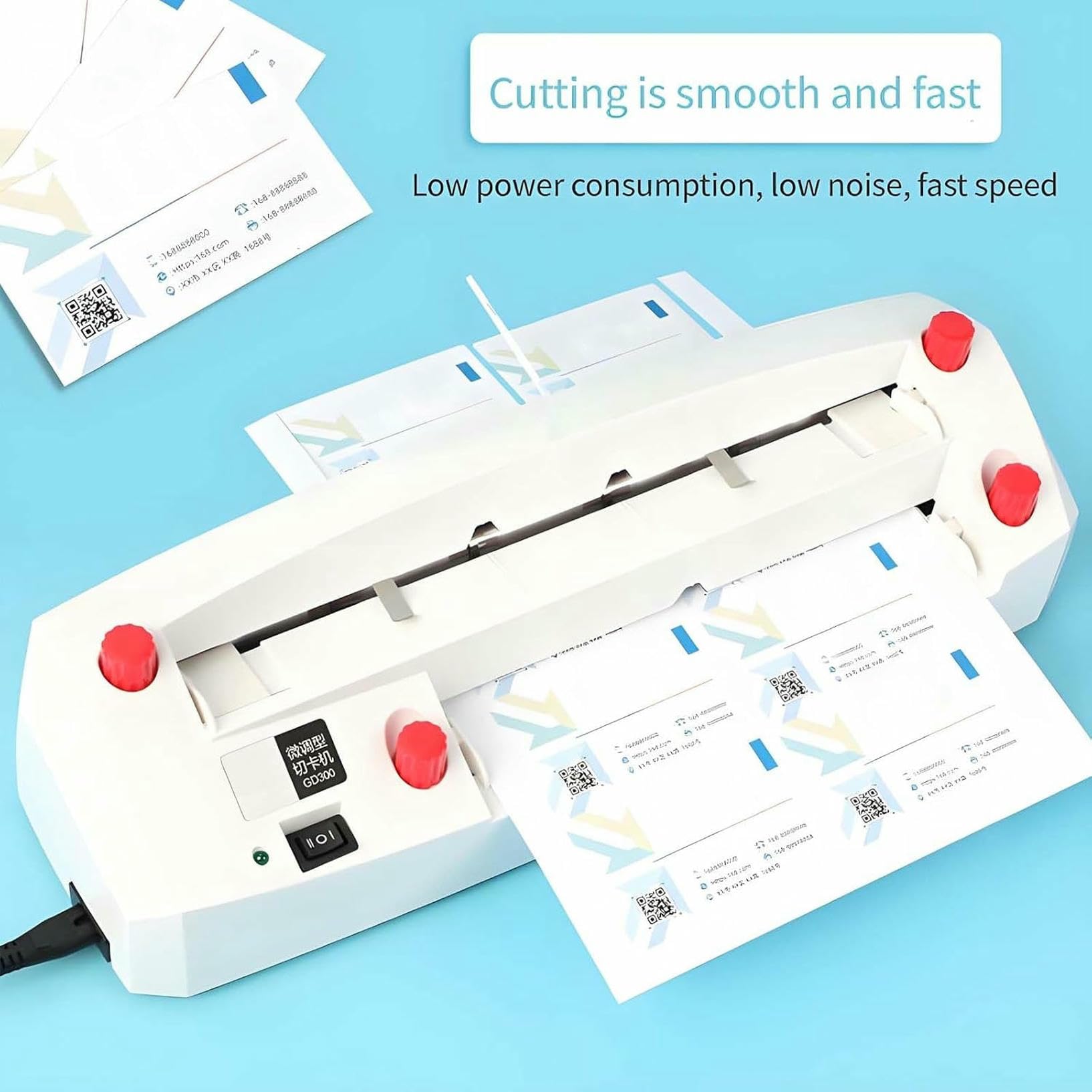 Coupe-papier automatique pour découpe précise de cartes et papiers, idéal pour le bureau et les travaux manuels