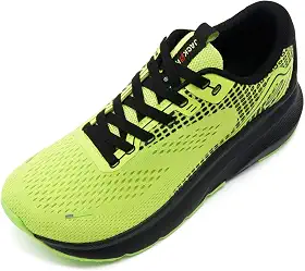 Sapatos masculinos com bico largo, suporte de arco, tênis de largura larga para corrida, caminhada, tênis, ortopédico, fascite plantar, treino, com sola grossa acolchoada zero drop