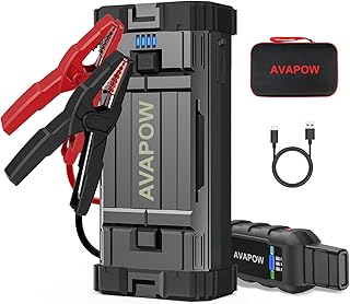 AVAPOW Jump Starter 2000A Peak Portable Battery Jump Starter for Car with Dual USB Quick Charge 3.0(Up to 8.0L Gas or 6.5L Diesel),12V Jump Box,Compact Lithium Car Power Pack