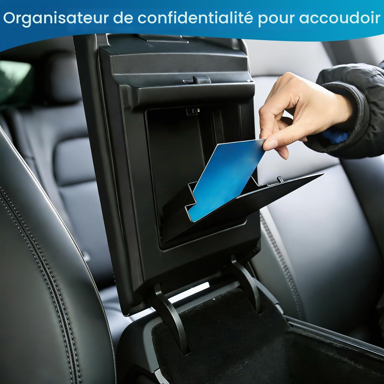 5 PCS Accessoires pour Tesla Model Y Juniper 2025 2026: Boîte De Rangement pour Console Centrale, Plateau en Silicone, Boîte Cachée, Boîte De Rangement pour Accoudoirs Et Porte-Gobelets Zubehör