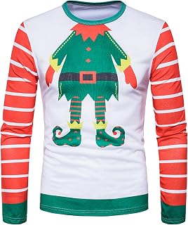 AMhomely Christmas Jumpers For Men Mens Sweatshirt No Hood Santa Spring Santa Long Sleeve Turtleneck Long Sleeve T-shirt Christmas Hawaiian Shirt Mens Shirts Short Sleeve 3Xl