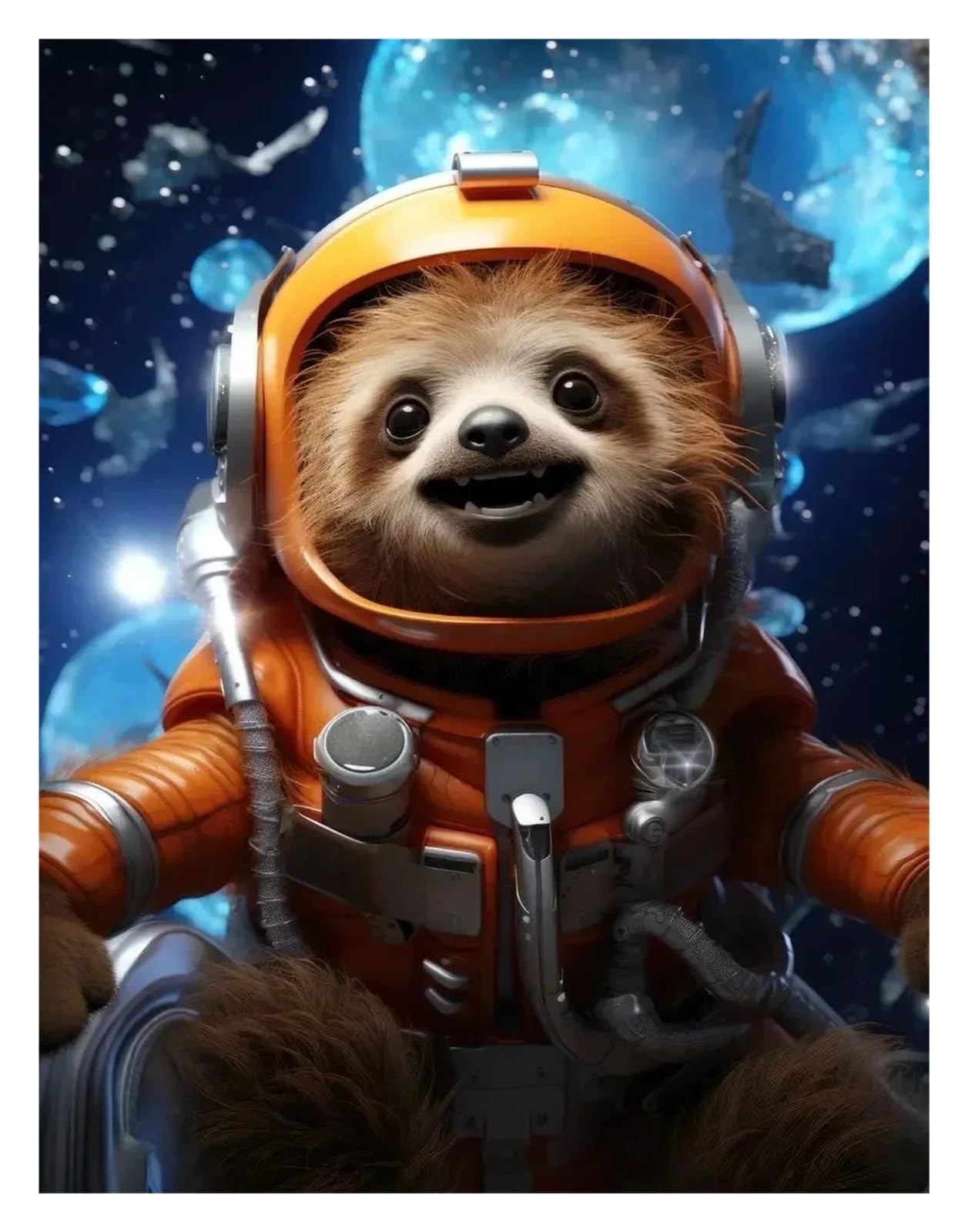 Affiches d'astronautes mignons sur toile déco intérieur salon 50x70cm