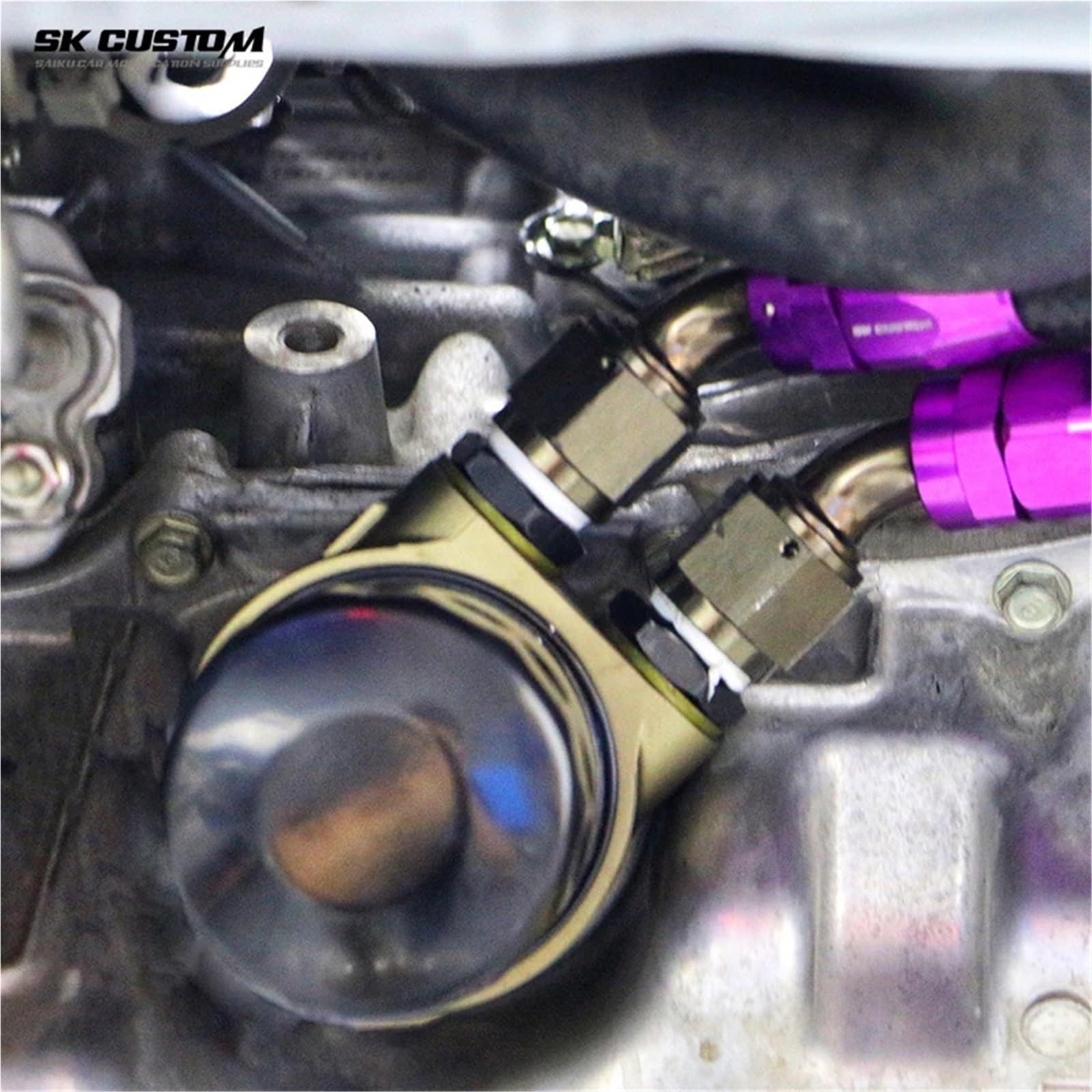 Adattatore per radiatore Olio per Auto in Alluminio Universale, Filtro Olio Motore, Kit Piastra radiatore Olio AN10 AN8