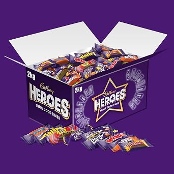 Cadbury Heroes Chocolate Bulk Share Box, 2 kg (Pack of 1)