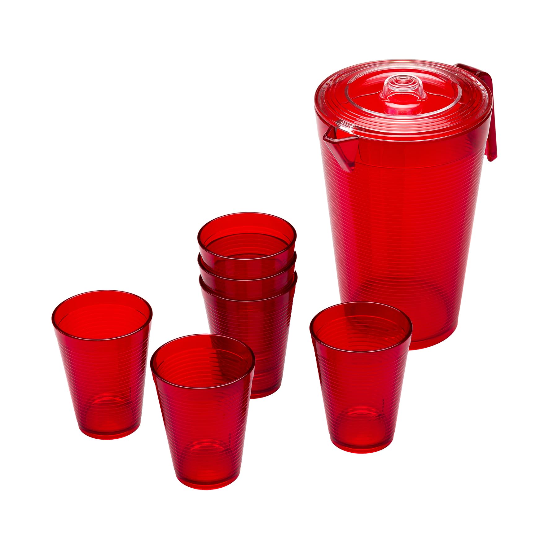 Caraffa Con Coperchio Omada Design 2.1L - Infrangibile, Per Esterno, Beccuccio, Linea Samba