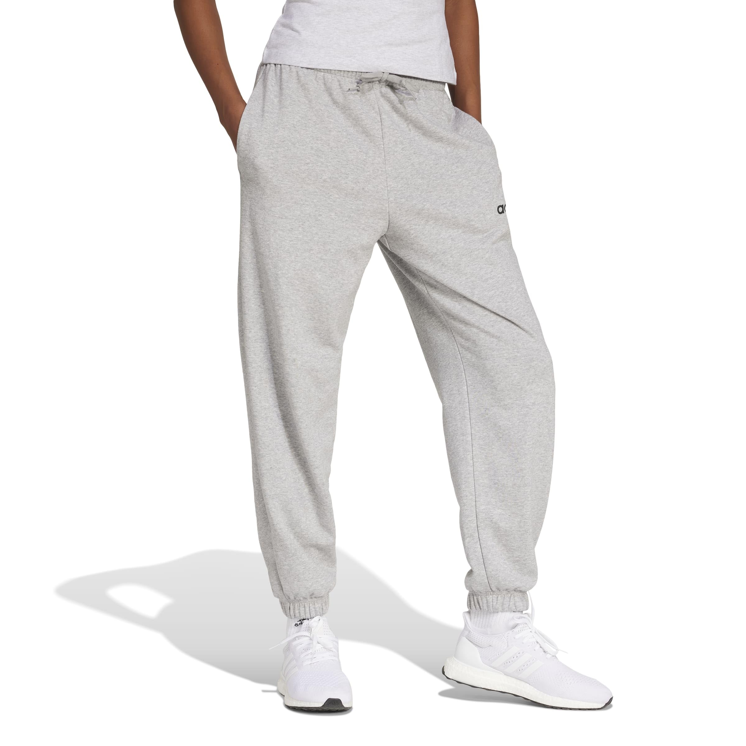 adidas Essentials Linear French Terry Cuffed Pants - Spodnie golfowe Kobiety