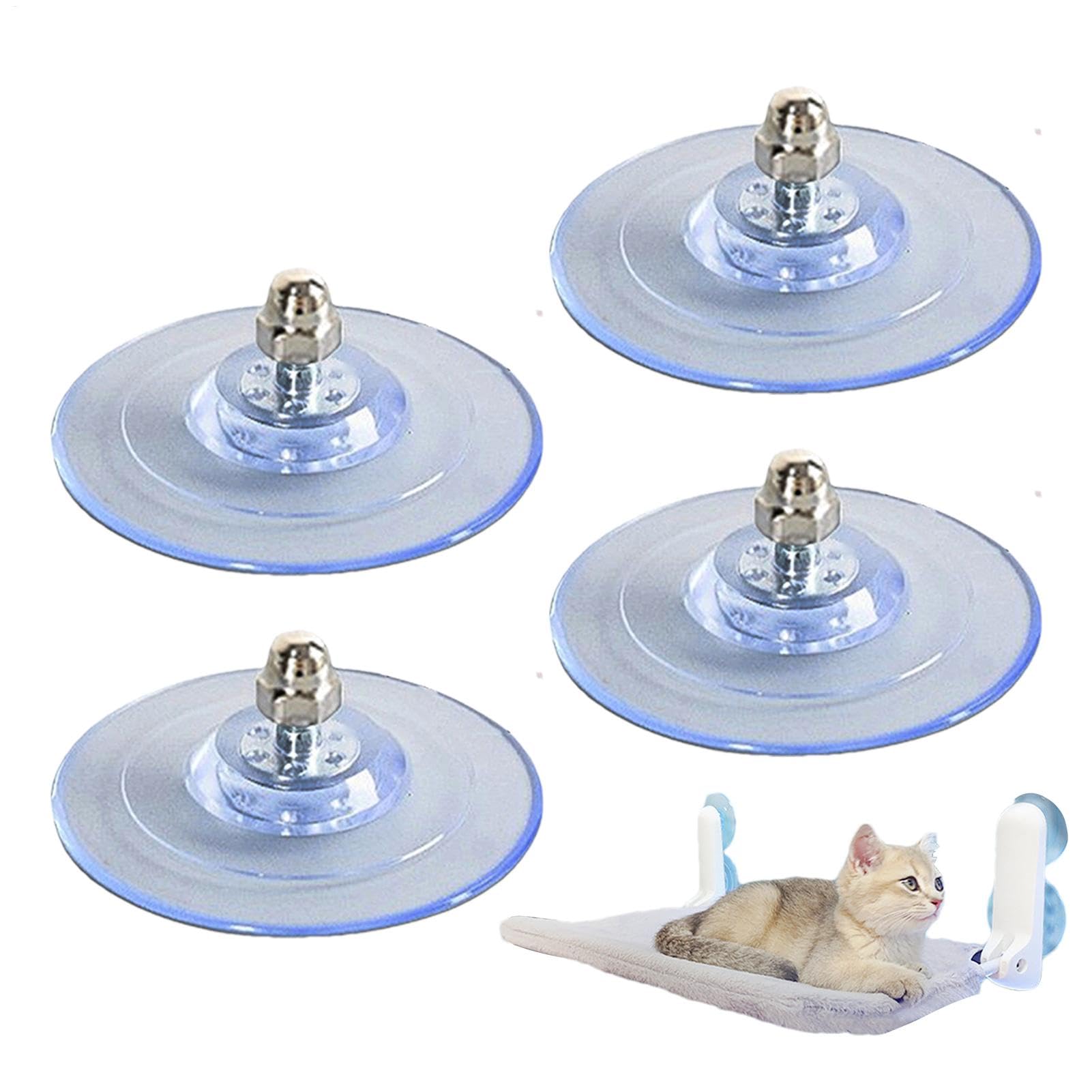 Kixolazr Cat Hammock Suction Cup - PVC Strong Adhesive Replacement Suction Cup,Cat Window Bed Seat With Screws Replacement Maximum Weight 20 Kg For Cat Hammocks