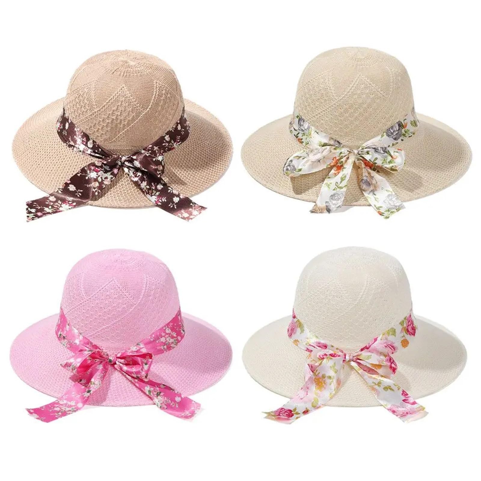 Chapeau de paille femme chapeau de soleil d'été large bord
