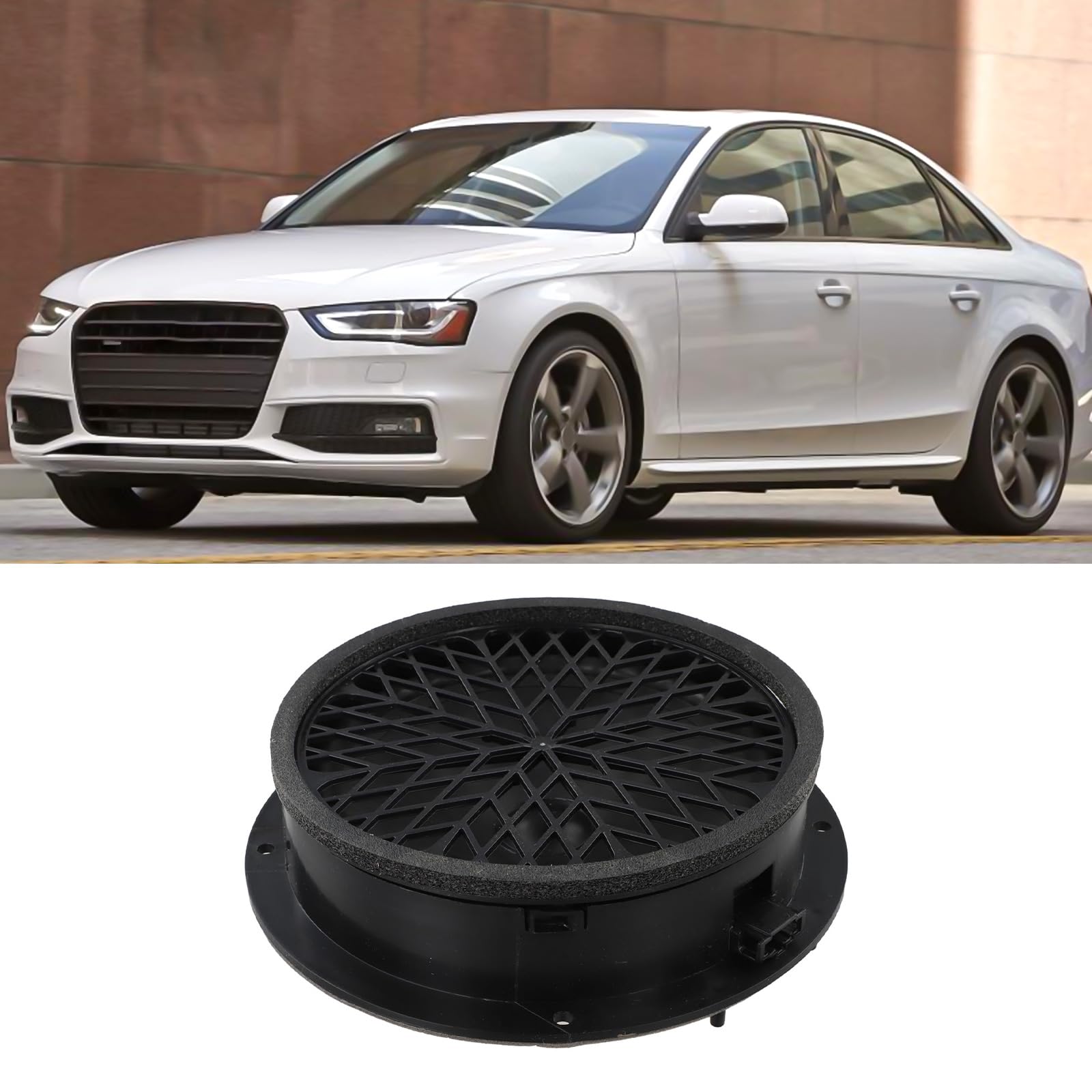 Altavoces de Graves y Rango Medio para Puerta Delantera Audi A4 (2008-2016) y Audi A5 (2008-2017). Pieza Original 8T0035415A. Fabricados en ABS Negro