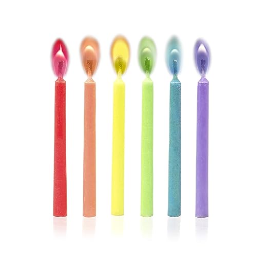 Legami Candles with coloured flame – Ø 0.5 cm