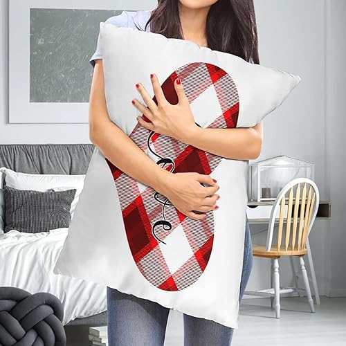 Miniatura 6 de Funda de almohada decorativa con cremallera oculta, suave, acogedora, rectangular, de dos lados impresos, para sofá, decoración del hogar, 20 x 30