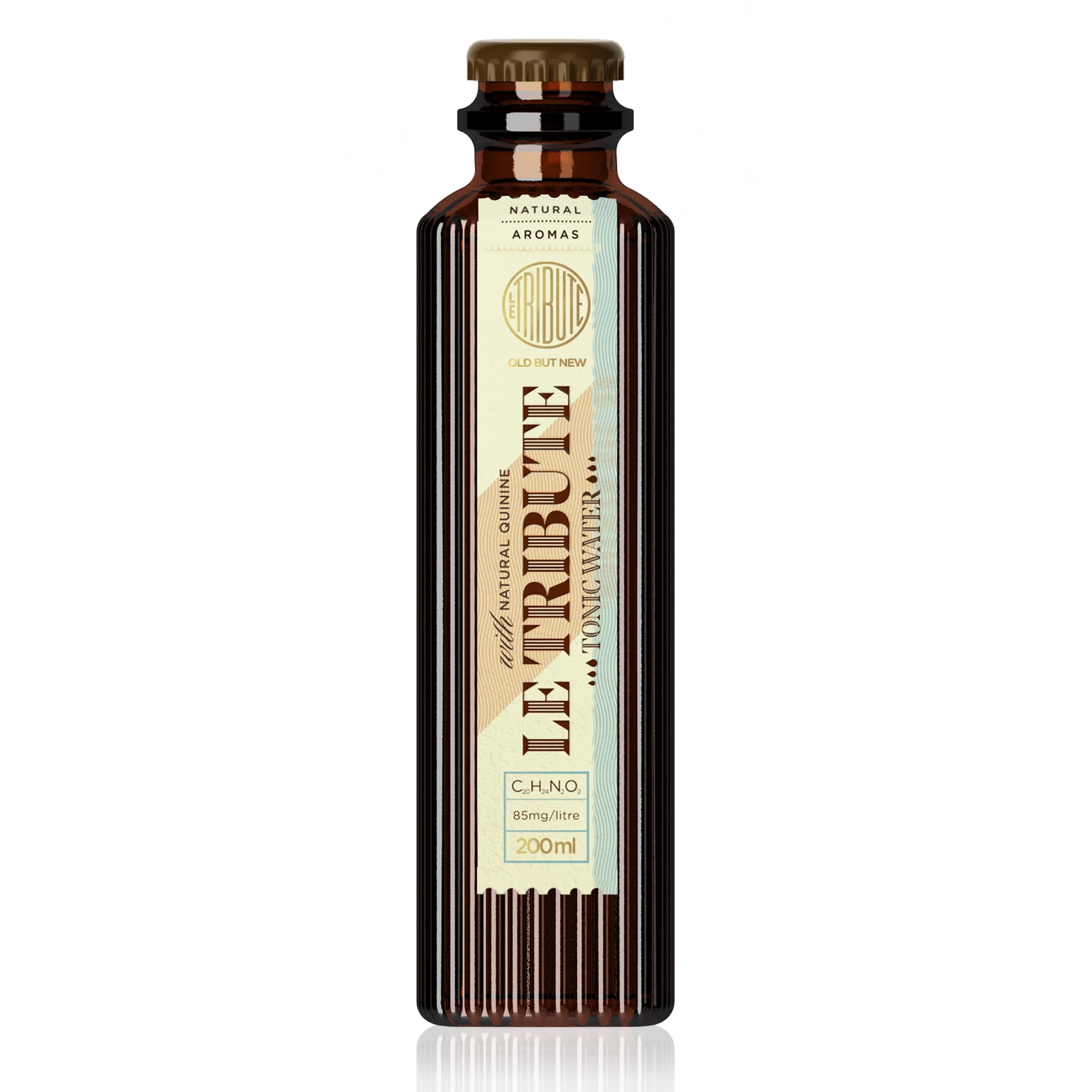 LE Tribute Tonic Water | Case of 24 x 200ml Bottles | Multipack | 100% Natural Ingredients | Crafted with Natural Quinine from Ecuador | Premium Mixer