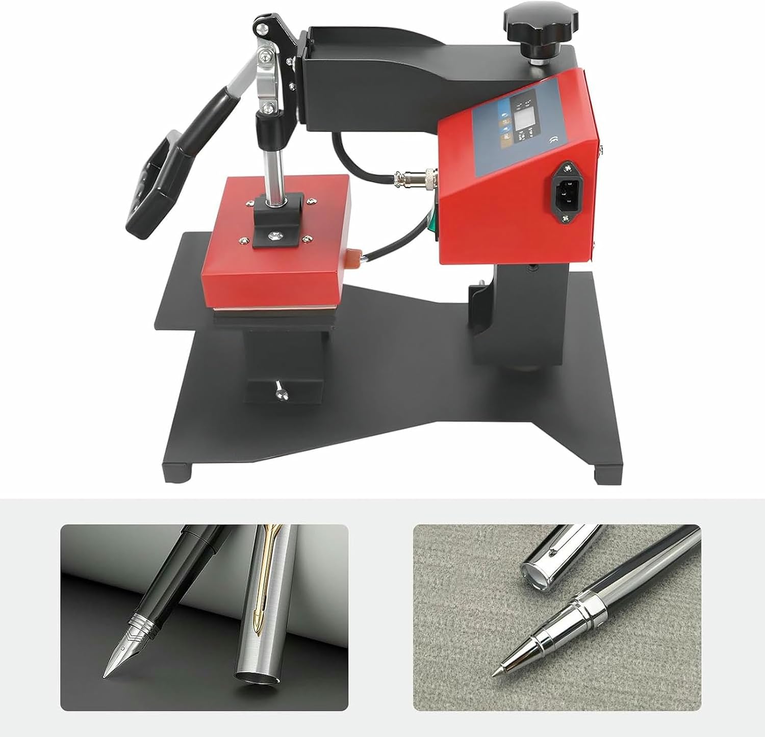 Digital Pen Heat Press Machine, 110V Hot Stamper Transfer Heating, 350W 3D Heat Press Logo Transfer Machine, for DIY Pen Printing