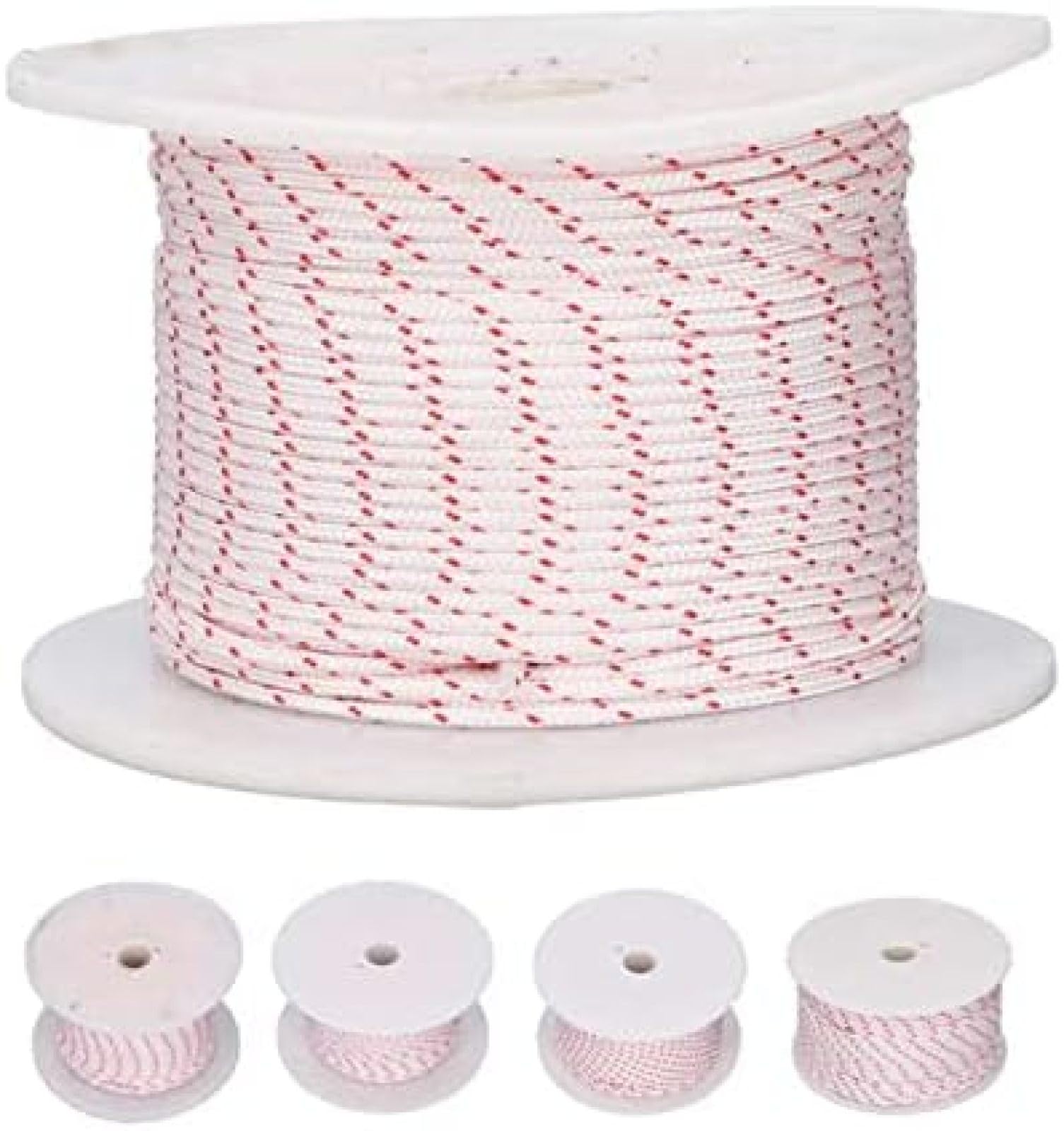 Corda di avviamento in nylon per motori a rinculo, compatibile con motoseghe e tosaerba, resistente, lunghezza 100 m, diametro 2,8 mm