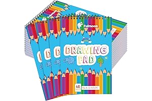 Bulk Kids Sketch Books for Drawing: Fulmoon 25-Pack Art Pad with 40 Sheets