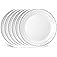 Corelle Vitrelle 10.25" Dinner Plates Set, Triple Layer Glass and Chip Resistant, Lightweight Round Plates, 8-Piece Winter Fr