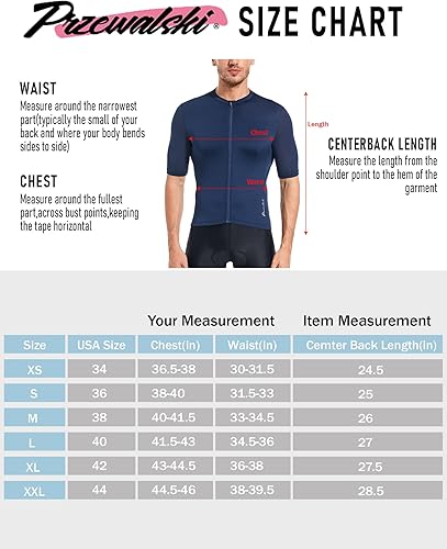 Miniatura 6 de Przewalski Men's Pro Cycling Jersey Competitive Training Short Sleeve Bike Shirts Bicycle Tops for Road Biking
