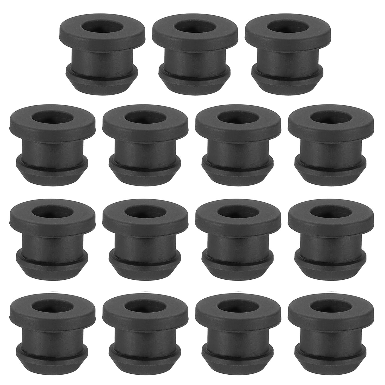 PATIKIL 9.5mm / 3/8 Inch Drill Hole,1/4 Inch ID Rubber Grommets