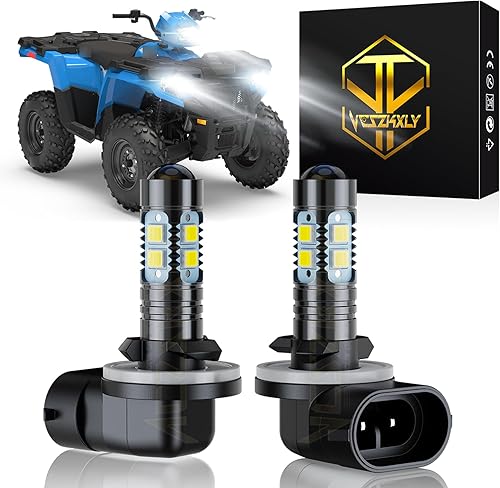 Compatible con faros delanteros Polaris Sportsman 400 450 500 550 570 600 700 800 XP 3 X, bombillas de 12 V, 35 W, 4010253, 886/894/881, 6000 K