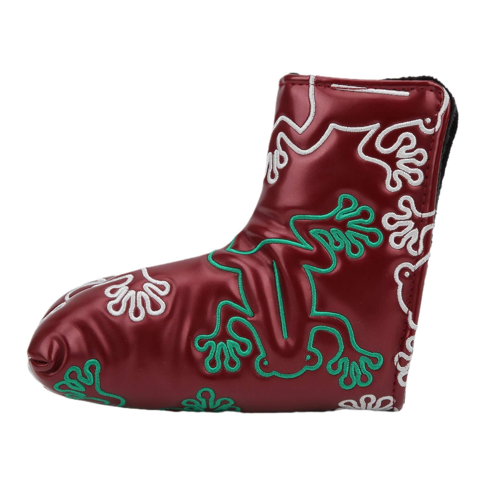 Agatige 18x14cm/7.1x5.5in Golf Putter Headcover, Golf Blade Putter Cover Embroidery Putters PU Protective Magnetic Closure Head Cover Perfect Funny Novelty Golf Ornament for Golfer