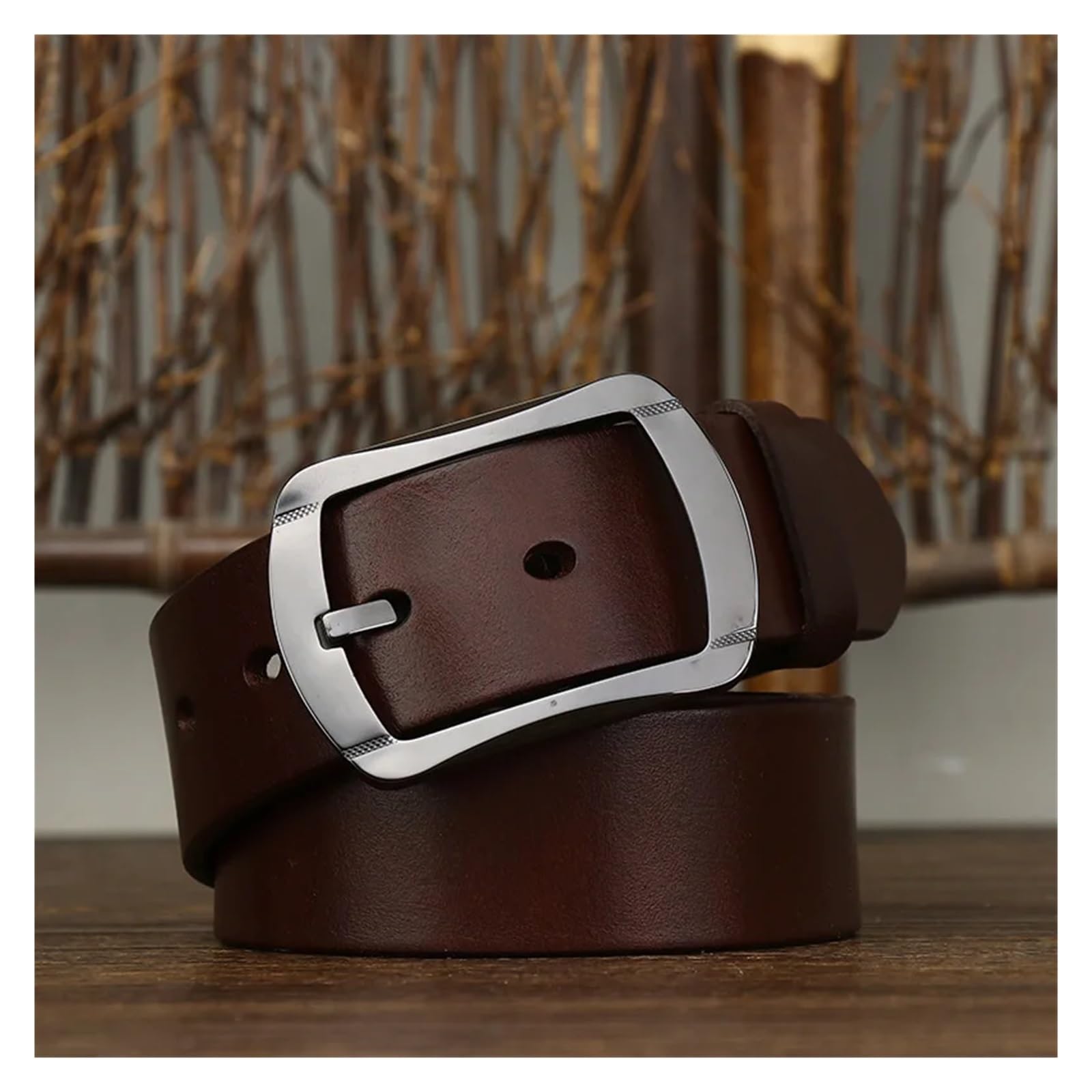 3,8 cm szpilka ceramiczna klamra skóra bydlęca męski pasek w talii paski do dżinsów Casual Homme